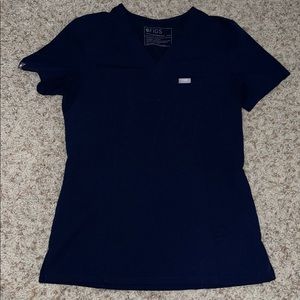 Figs Navy Catarina Slim Scrub Top - XXS